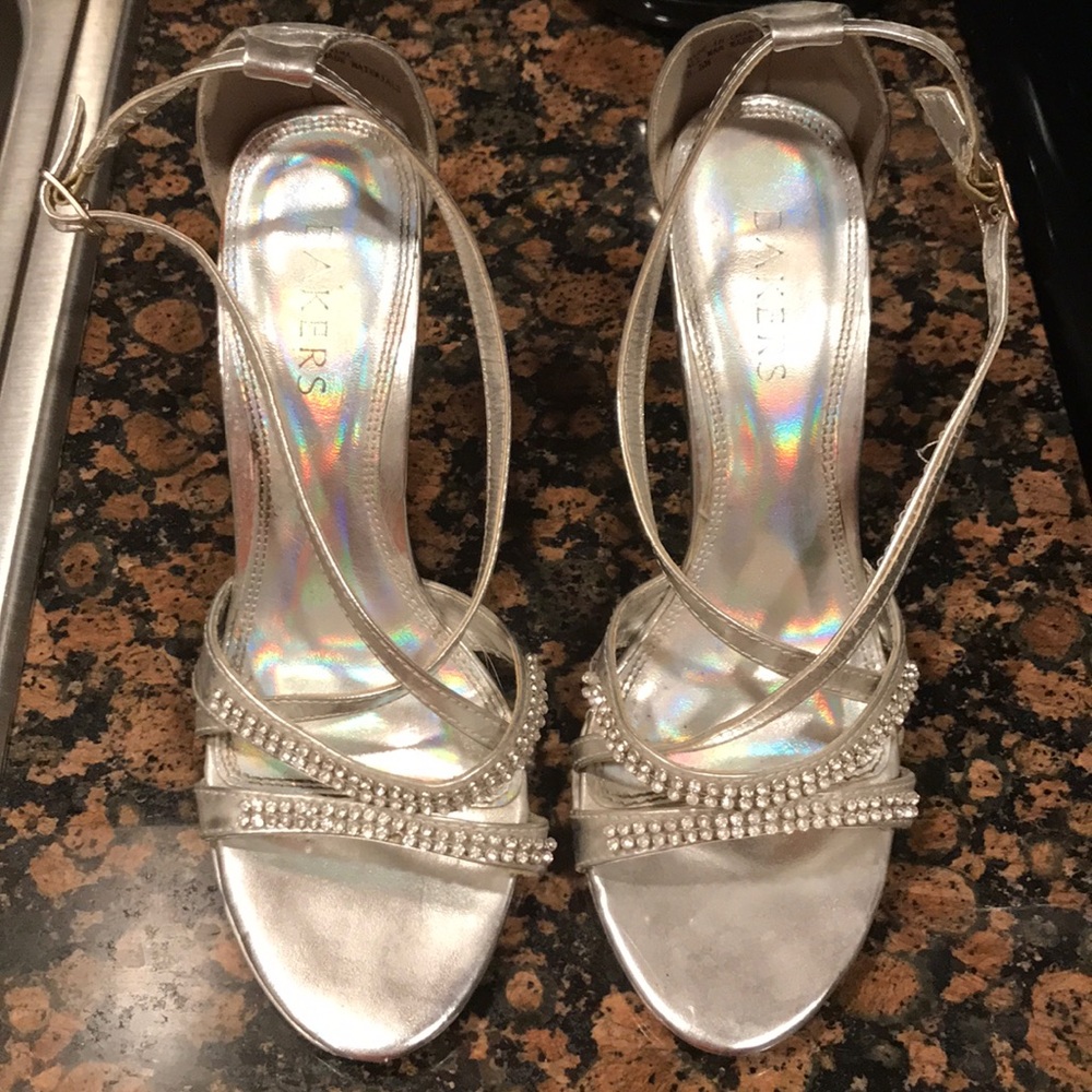 Silver Diamond Heels